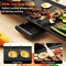 Black Stamping Aluminum Electric Griddle with Large Nonstick Surface and Accessories